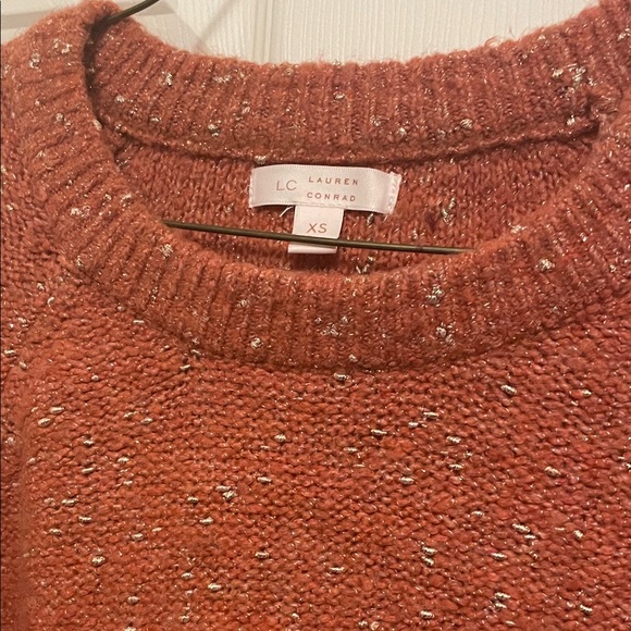 LC Lauren Conrad Sparkling Rust Sweater - Picture 2 of 2